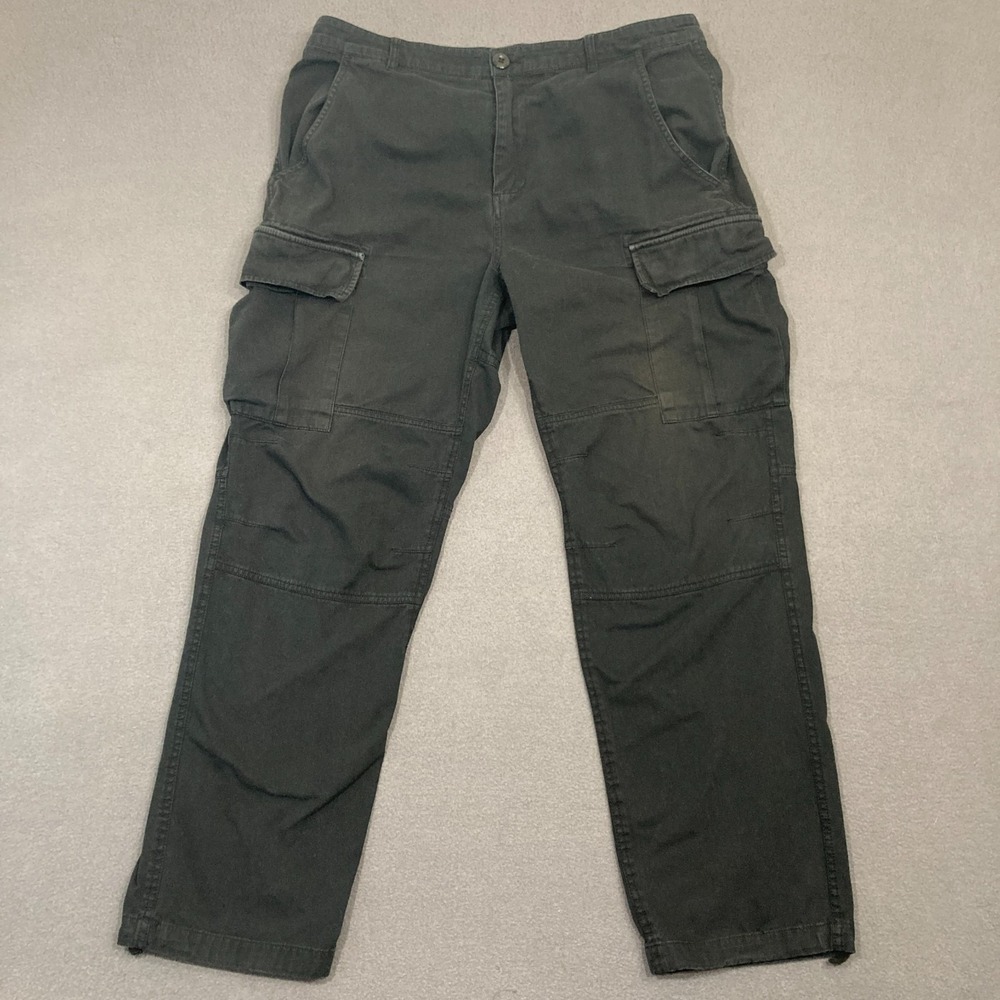 October's Very Own Cargo Pants Mens 34X29‎ Black Utility Streetwear Pockets OVO